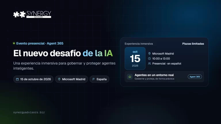 El nuevo desafío de la IA · Synergy Advisors, 15 de octubre de 2026 · España