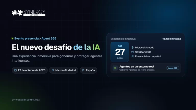 El nuevo desafío de la IA · Synergy Advisors, 27 de octubre de 2026 · España