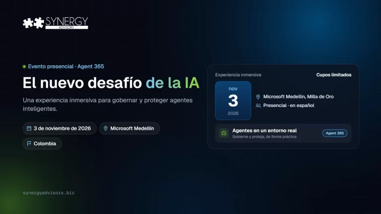 El nuevo desafío de la IA: experiencia inmersiva presencial en Microsoft Medellín, 3 de noviembre de 2026