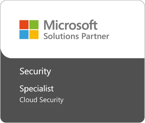 Microsoft Solutions Partner specialization badge: Cloud Security