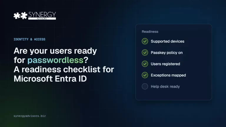 Passwordless readiness checklist for Microsoft Entra ID