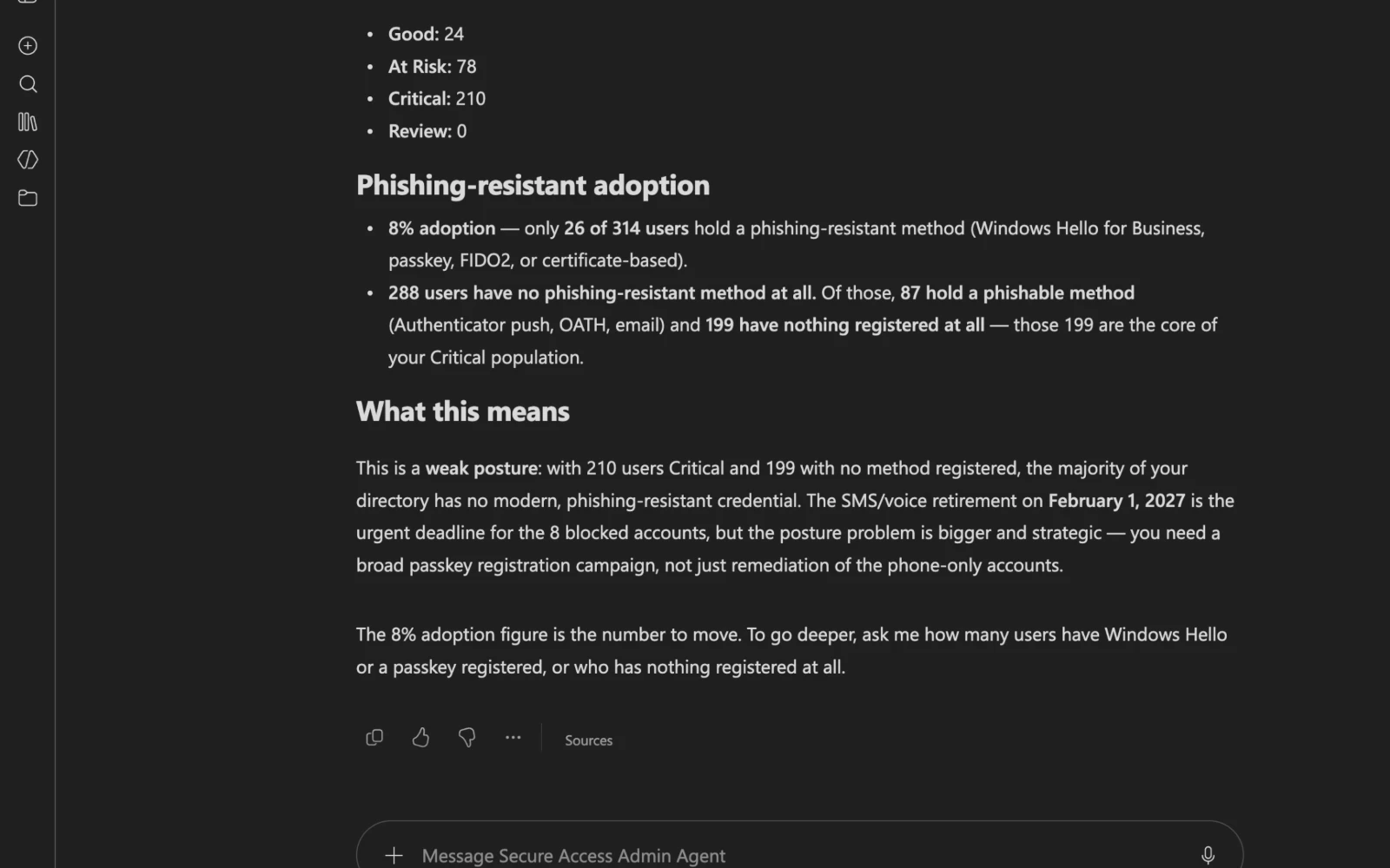 Secure Access Admin Agent reporting phishing-resistant adoption and what it means